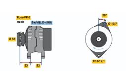 Alternator Bosch 0986049231