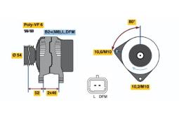 Alternator Bosch 0986046240