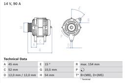 Alternator Bosch 0986084580