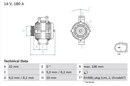 Alternator Bosch 0986084590