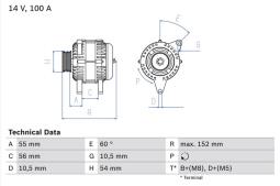 Alternator Bosch 0986047280