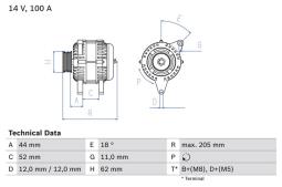 Alternator Bosch 0986049231