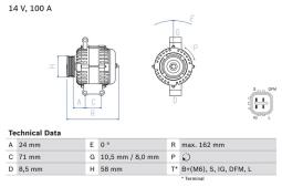 Alternator Bosch 0986082080
