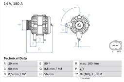Alternator Bosch 0986081230