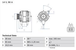 Alternator Bosch 0986042680