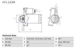 Rozrusznik Bosch 0986023480