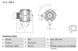 Alternator Bosch 0986084630