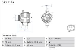 Alternator Bosch 0986046130