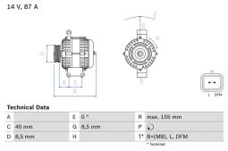 Alternator Bosch 0986042720