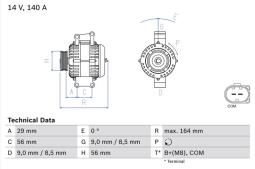 Alternator Bosch 0986081370
