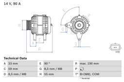 Alternator Bosch 0986046440