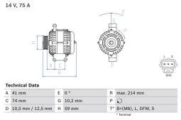 Alternator Bosch 0986042650