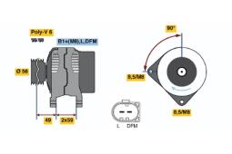 Alternator Bosch 0986042600