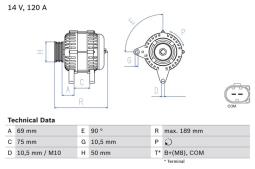 Alternator Bosch 0986046170