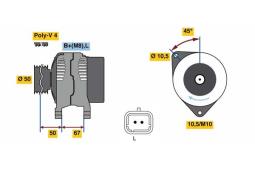 Alternator Bosch 0986080720