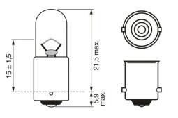 Żarówka, lampa kierunkowskazu BOSCH 1 987 302 207