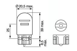 Żarówka, lampa kierunkowskazu BOSCH 1 987 302 252