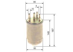 Filtr paliwa BOSCH F 026 402 244