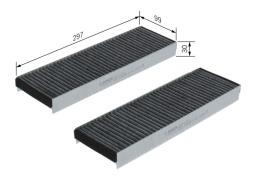 Filtr, wentylacja przestrzeni pasażerskiej BOSCH 1 987 432 422