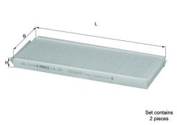 Filtr powietrza Knecht LX439/1