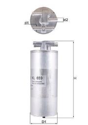 Filtr paliwa Knecht KL659