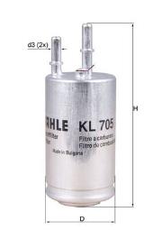 Filtr paliwa Knecht KL705