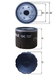 Filtr oleju Knecht OC727