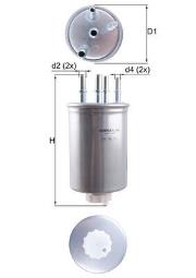 Filtr paliwa Knecht KL1026