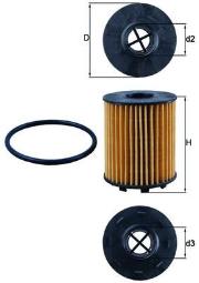 Filtr oleju Knecht OX371D