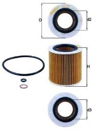 Filtr oleju Knecht OX387D