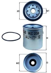 Filtr paliwa Knecht KC238D