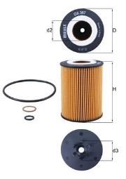 Filtr oleju Knecht OX367D