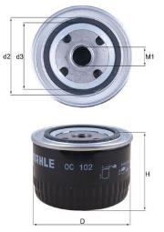 Filtr oleju Knecht OC102