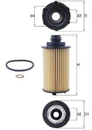 Filtr oleju Knecht OX1310D