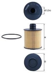 Filtr oleju Knecht OX779D