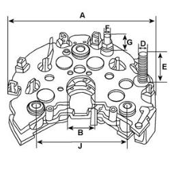 Prostownik, alternator HC-Cargo B138377