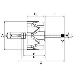 Wirnik, alternator HC-Cargo F032136829