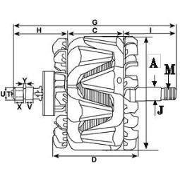 Wirnik, alternator HC-Cargo F032137563