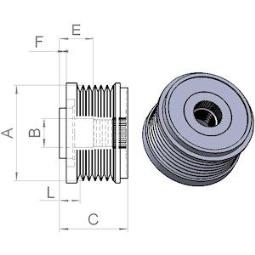 Koło pasowe, alternator HC-Cargo 230520