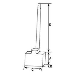 Szczotka węglowa, rozrusznik HC-Cargo 142223