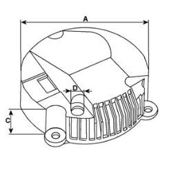 Pokrywa zabezpieczająca, alternator HC-Cargo F032234066