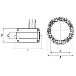 Stator, alternator HC-Cargo F032236819