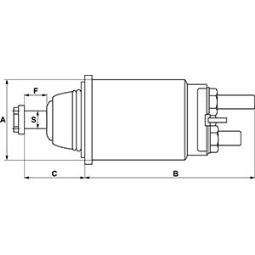 Włącznik elektromagnetyczny, rozrusznik HC-Cargo F032335052