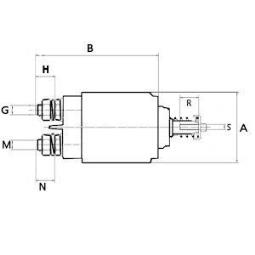 Włącznik elektromagnetyczny, rozrusznik HC-Cargo F032335069