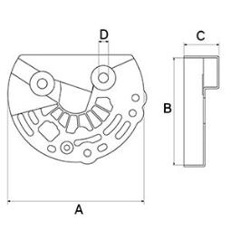 Pokrywa zabezpieczająca, alternator HC-Cargo F032335180