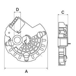 Pokrywa zabezpieczająca, alternator HC-Cargo F032335760