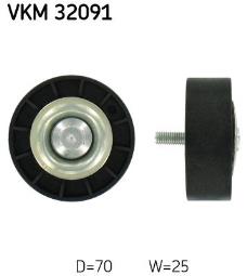 rolka kierunkowa / prowadząca, pasek klinowy zębaty SKF VKM32091