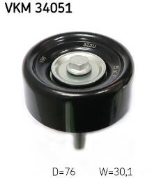 rolka kierunkowa / prowadząca, pasek klinowy zębaty SKF VKM34051