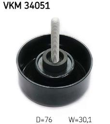 rolka kierunkowa / prowadząca, pasek klinowy zębaty SKF VKM34051