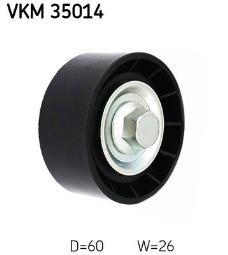 rolka kierunkowa / prowadząca, pasek klinowy zębaty SKF VKM35014